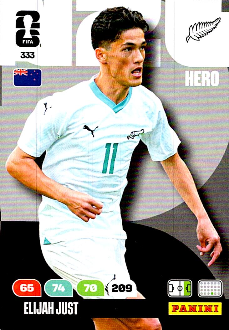 ADRENALYN WORLD CUP 2026 ELIJAH JUST NEW ZEALAND Nº333