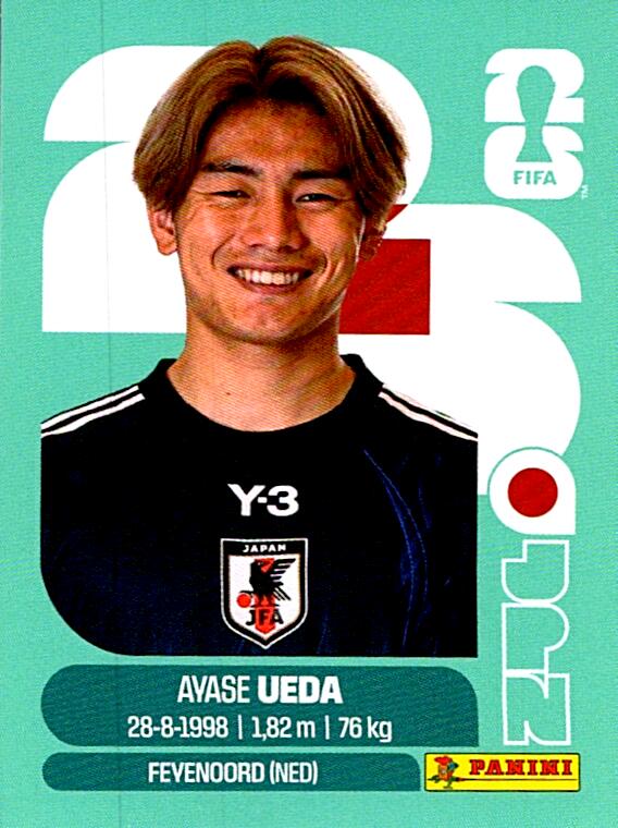STICKERS FIFA WORLD CUP 2026 AYASE UEDA NºJPN 20