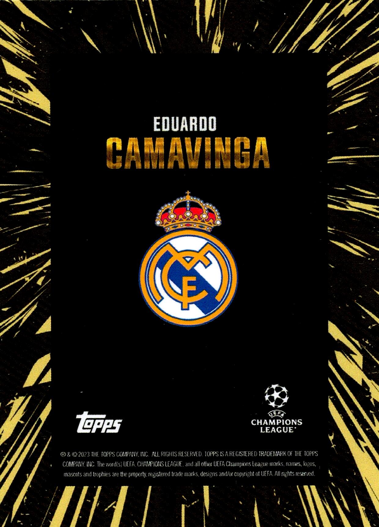 TOPPS DECO UCL 2022/2023 CAMAVINGA GOLD