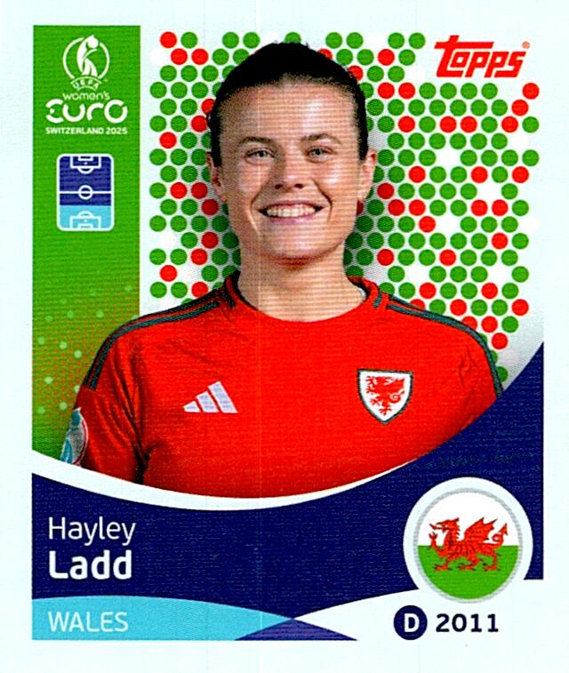 TOPPS WOMEN´S EURO SWITZERLAND 2025 HAYLEY LADD Nº276