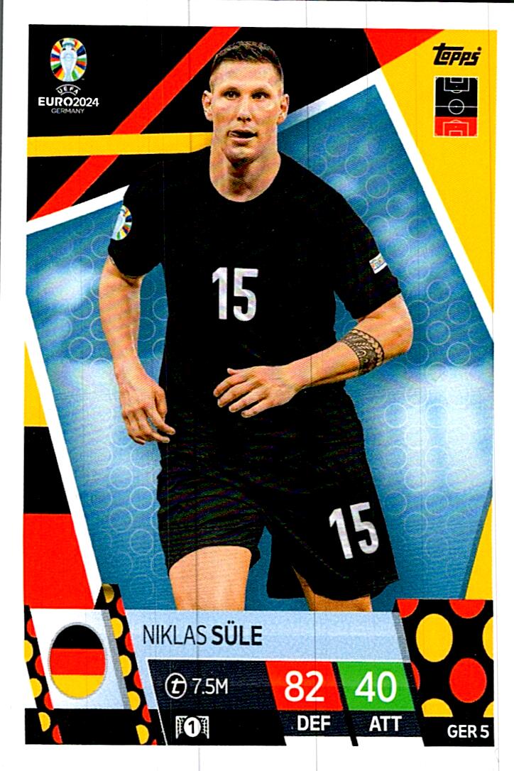 TOPPS MATCH ATTAX UEFA EURO 2024 NIKLAS SÜLE ALEMANIA NºGER5