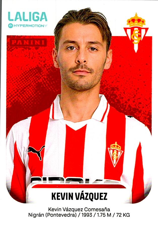 LALIGA HYPERMOTION 2025-26 KEVIN VAZQUEZ SPORTING Nº368A
