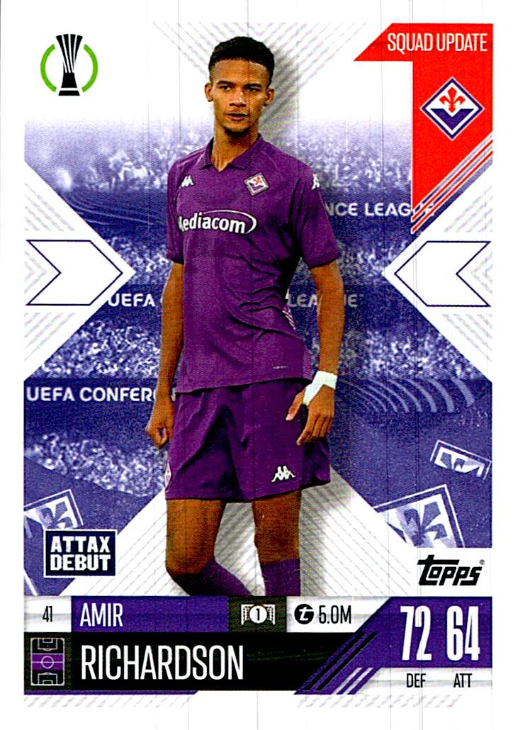 Match Attax Extra 2025 Amir Richardson nº41