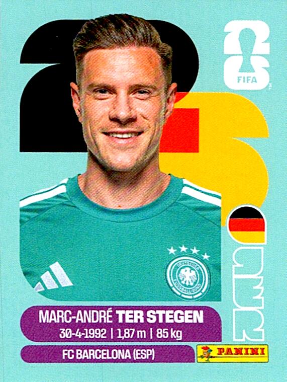 STICKERS FIFA WORLD CUP 2026 MAR-ANDRE TER STEGEN NºGER 2
