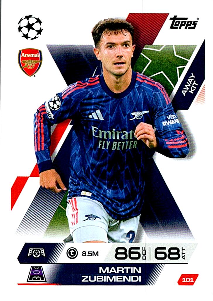 TOPPS MATCH ATTAX EXTRA 2025/26 MARTIN ZUBIMENDI Nº101