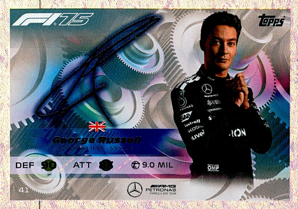 Turbo Attax 2025 GEORGE RUSSELL AUTO nº41