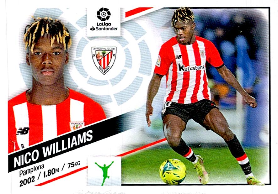 Cromo Liga Este 2022/2023 NICO WILLIAMS ATHLETIC CLUB Nº18A