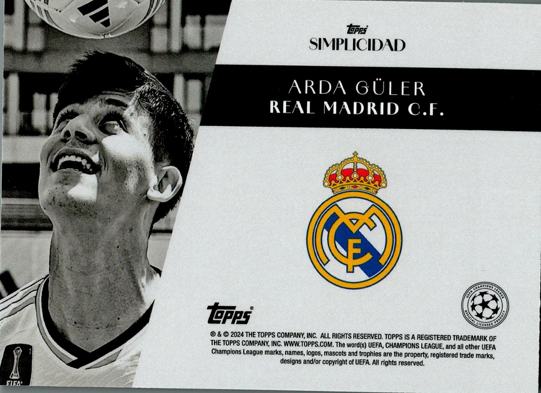 TOPPS SIMPLICIDAD 2023/2024 ARDA GÜLER