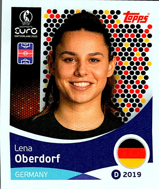 TOPPS WOMEN´S EURO SWITZERLAND 2025 LENA OBERDORF Nº181