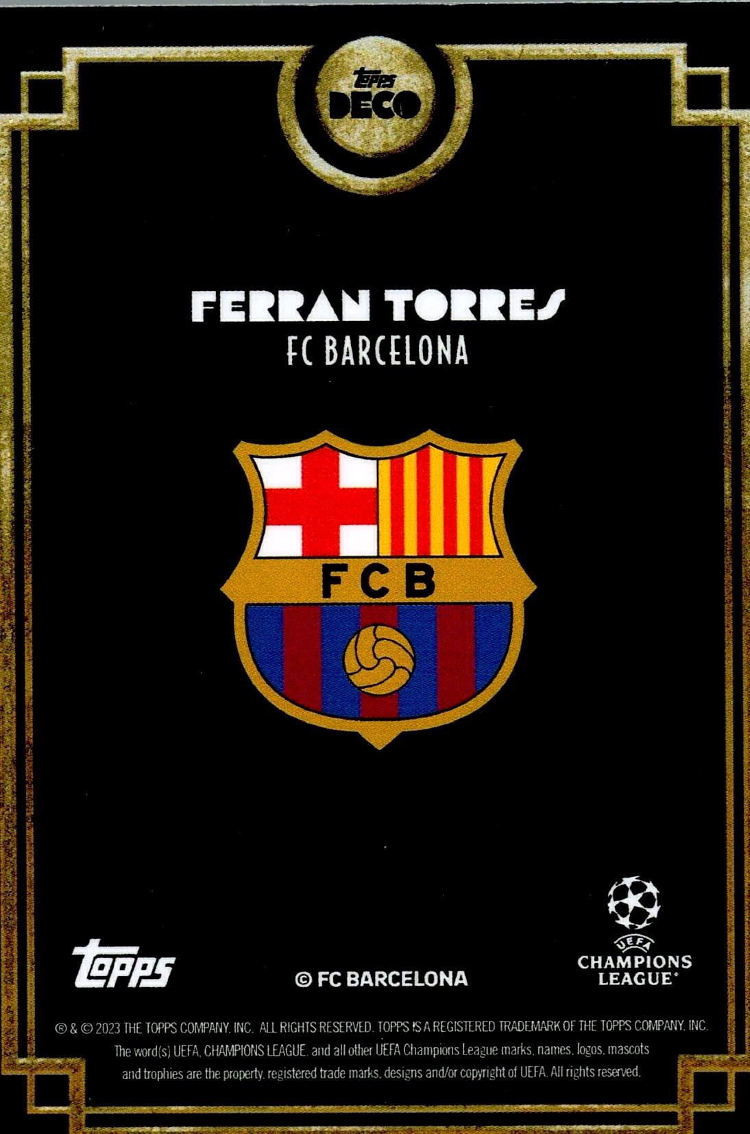 TOPPS DECO UCL 2022/2023 FERRÁN TORRES