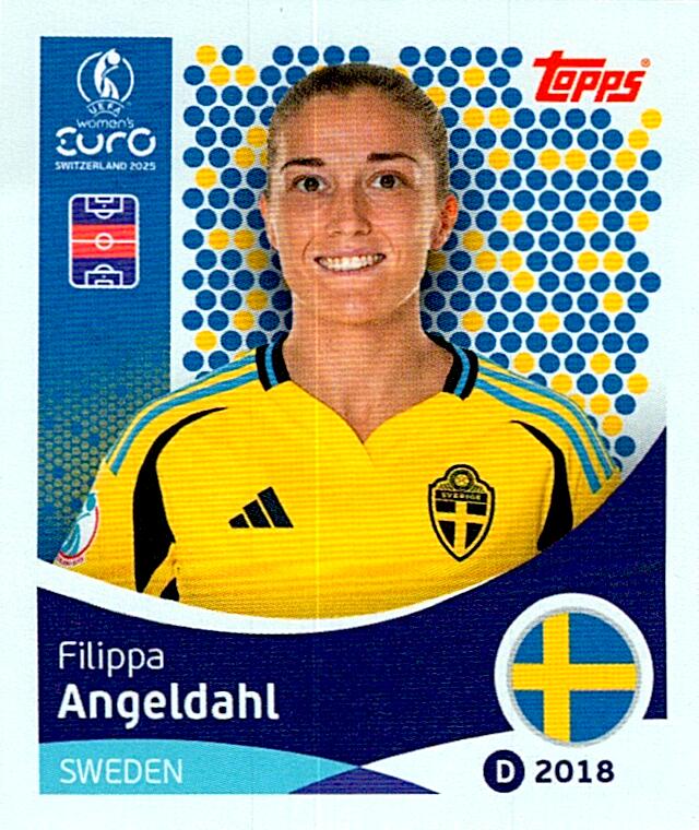 TOPPS WOMEN´S EURO SWITZERLAND 2025 FILIPPA ANGELDAHL Nº229
