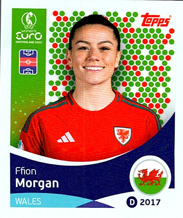 TOPPS WOMEN´S EURO SWITZERLAND 2025 FFION MORGAN Nº277
