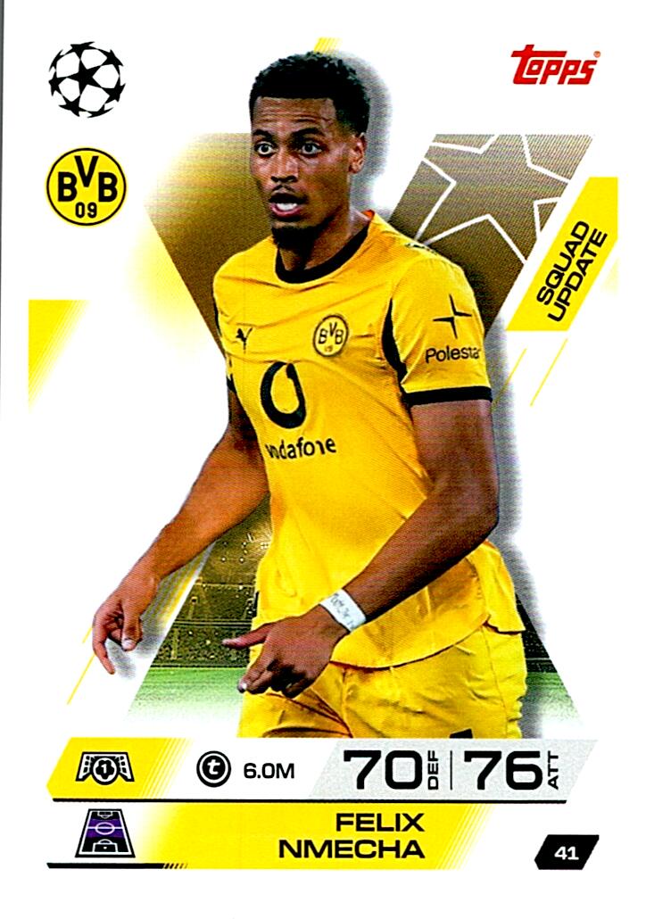 TOPPS MATCH ATTAX EXTRA 2025/26 FELIX NMECHA Nº41