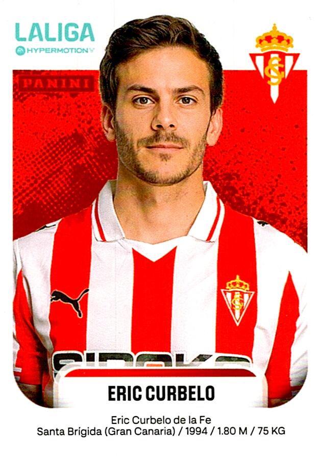 LALIGA HYPERMOTION 2025-26 ERIC CURBELO SPORTING Nº368B