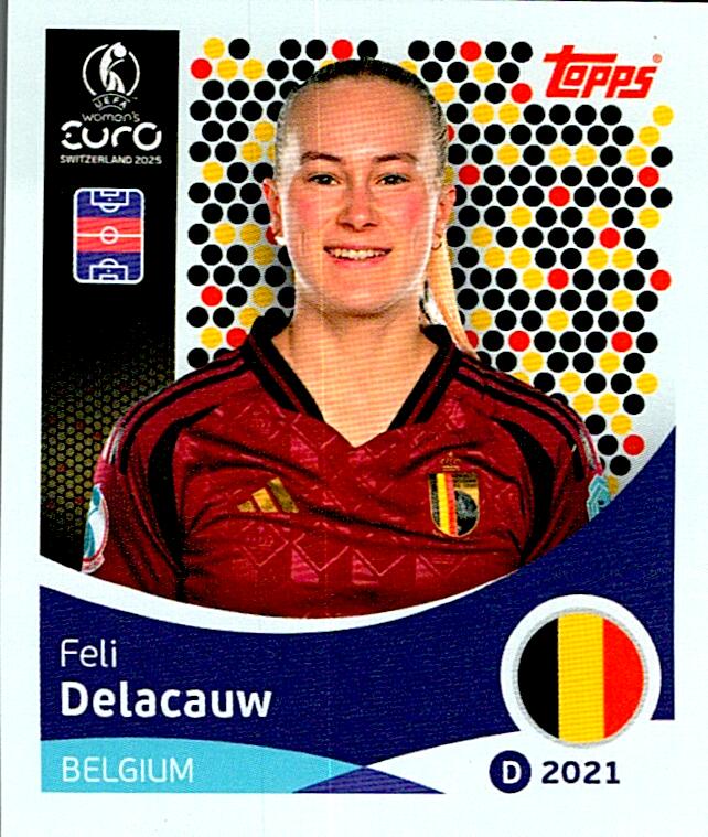 TOPPS WOMEN´S EURO SWITZERLAND 2025 FELI DELACAUW Nº133
