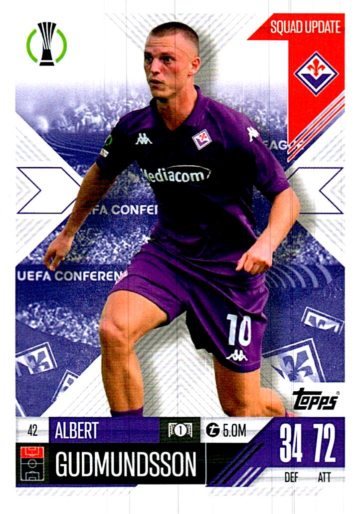 Match Attax Extra 2025 Albert Gudmundsson nº42