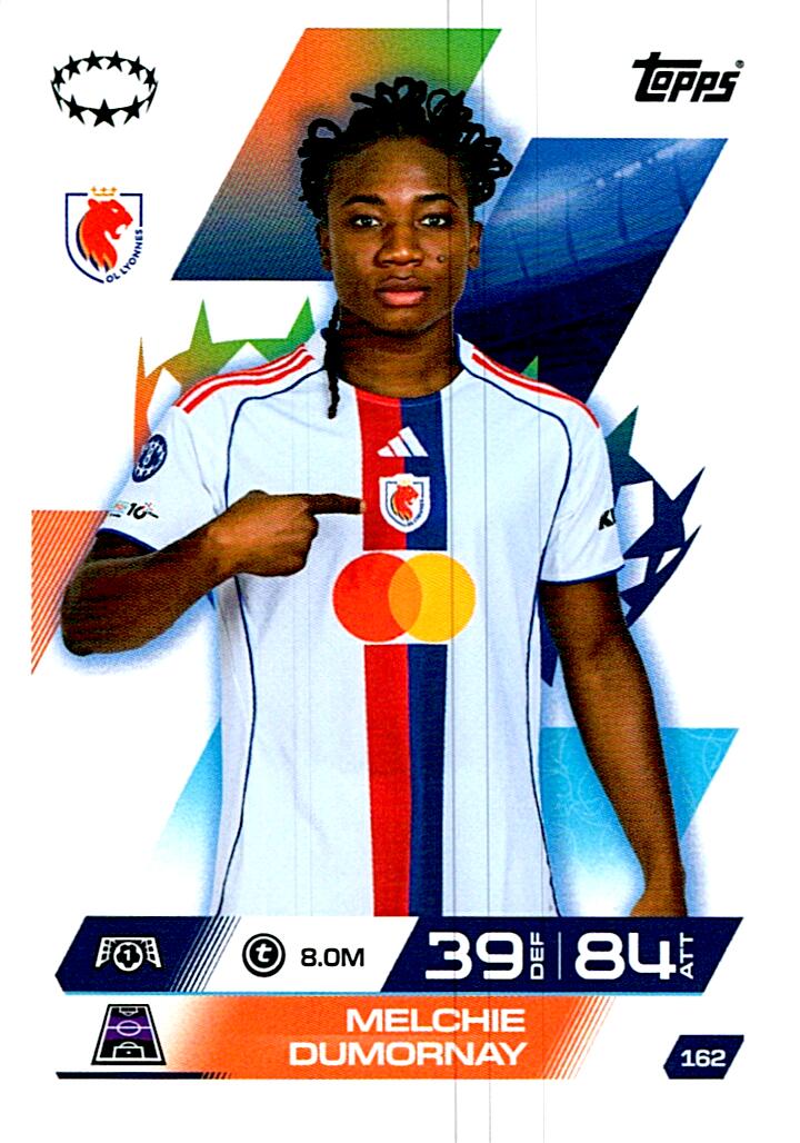 TOPPS MATCH ATTAX EXTRA 2025/26 MELCHIE DUMORNAY Nº162