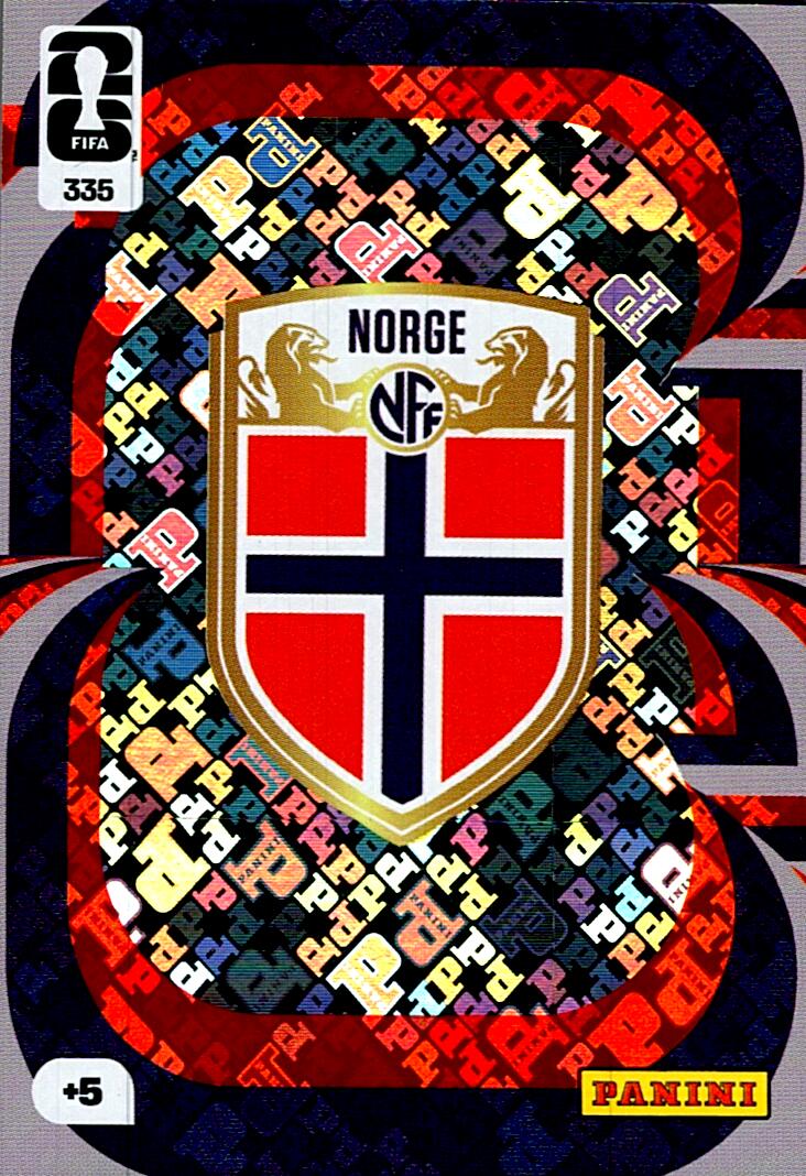 ADRENALYN WORLD CUP 2026 ESCUDO NORWAY Nº335