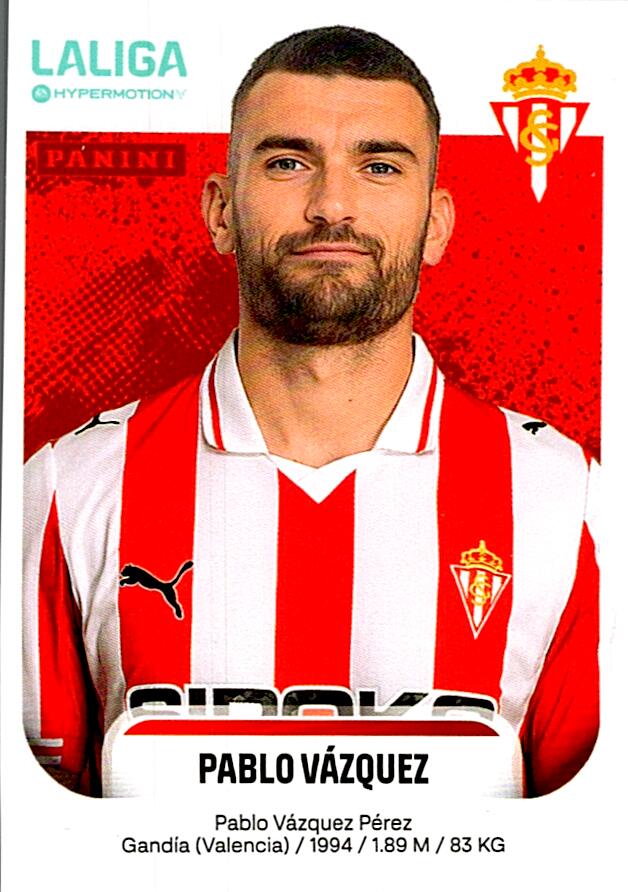 LALIGA HYPERMOTION 2025-26 PABLO VAZQUEZ SPORTING Nº369