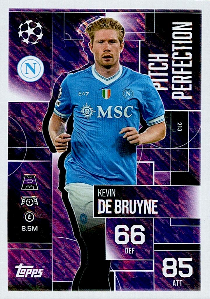 TOPPS MATCH ATTAX EXTRA 2025/26 KEVIN DE BRUYNE PITCH PERFECTION Nº213