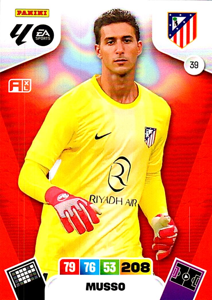ADRENALYN LA LIGA 2025/2026 MUSSO ATLETICO DE MADRID Nº39