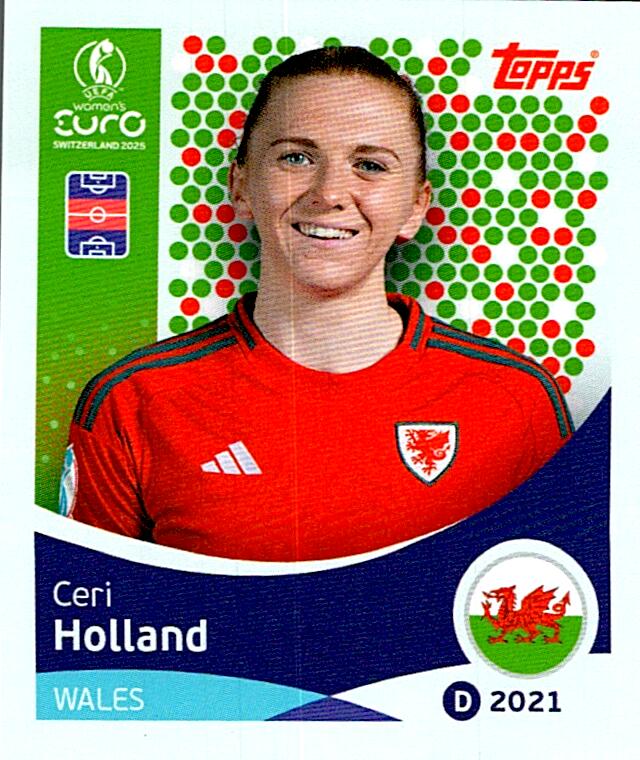 TOPPS WOMEN´S EURO SWITZERLAND 2025 CERI HOLLAND Nº278