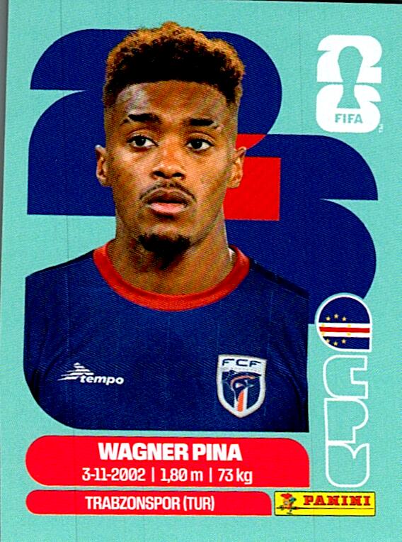 STICKERS FIFA WORLD CUP 2026 WAGNER PINA NºCPV 7