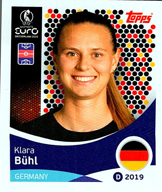 TOPPS WOMEN´S EURO SWITZERLAND 2025 KLARA BÜHL Nº182
