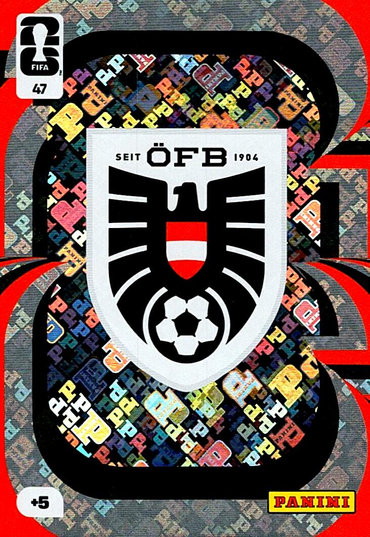 ADRENALYN WORLD CUP 2026 ESCUDO AUSTRIA Nº47