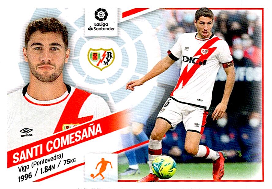 Cromo Liga Este 2022/2023 SANTI COMESAÑA RAYO VALLECANO Nº11