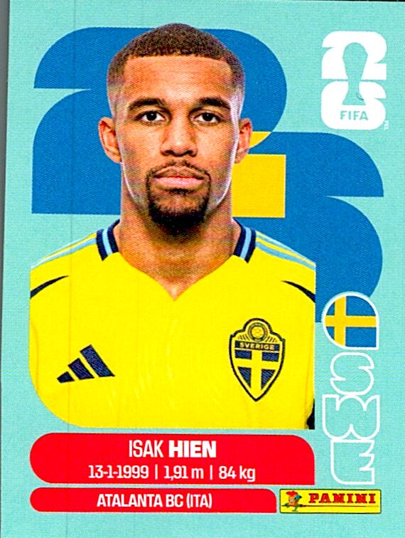 STICKERS FIFA WORLD CUP 2026 ISAK HIEN NºSWE 3