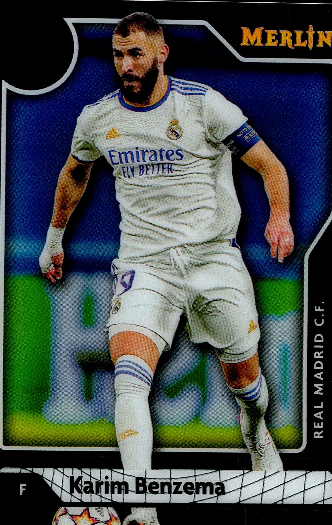 TOPPS MERLIN UCL 2021/2022 BENZEMA Nº68