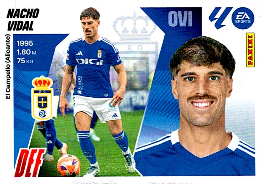 LIGA ESTE 2025/2026 REAL OVIEDO NACHO VIDAL Nº5