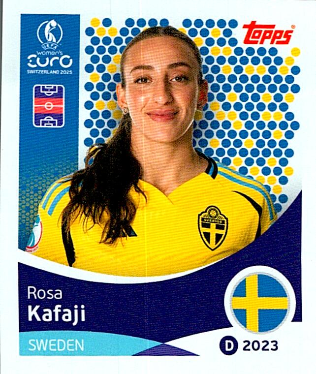 TOPPS WOMEN´S EURO SWITZERLAND 2025 ROSA KAFAJI Nº231