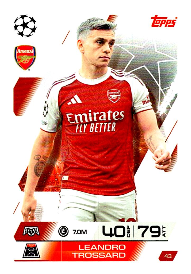 MATCH ATTAX CHAMPIONS LEAGUE 2025/2026 LEANDRO TROSSARD Nº43