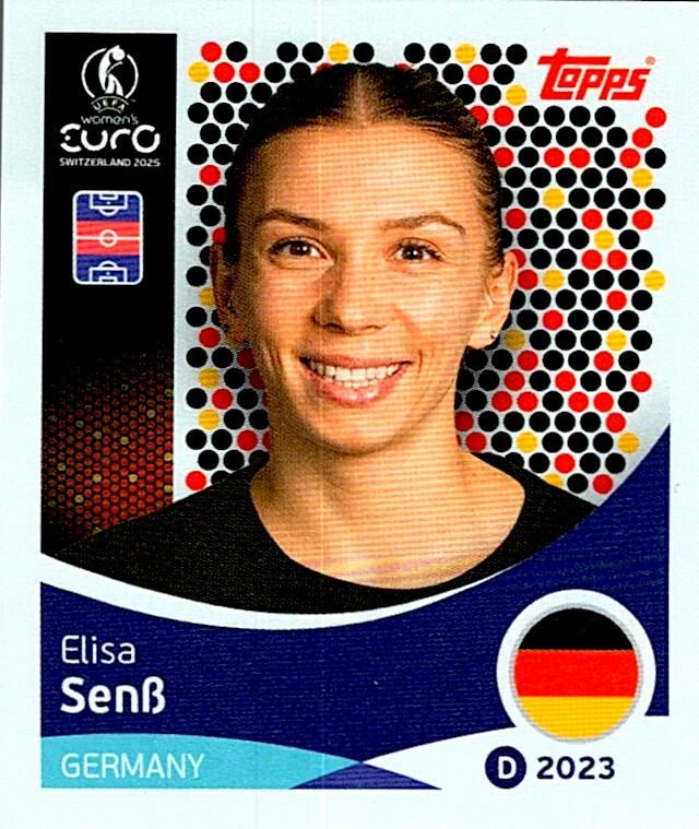 TOPPS WOMEN´S EURO SWITZERLAND 2025 ELISA SENB Nº183