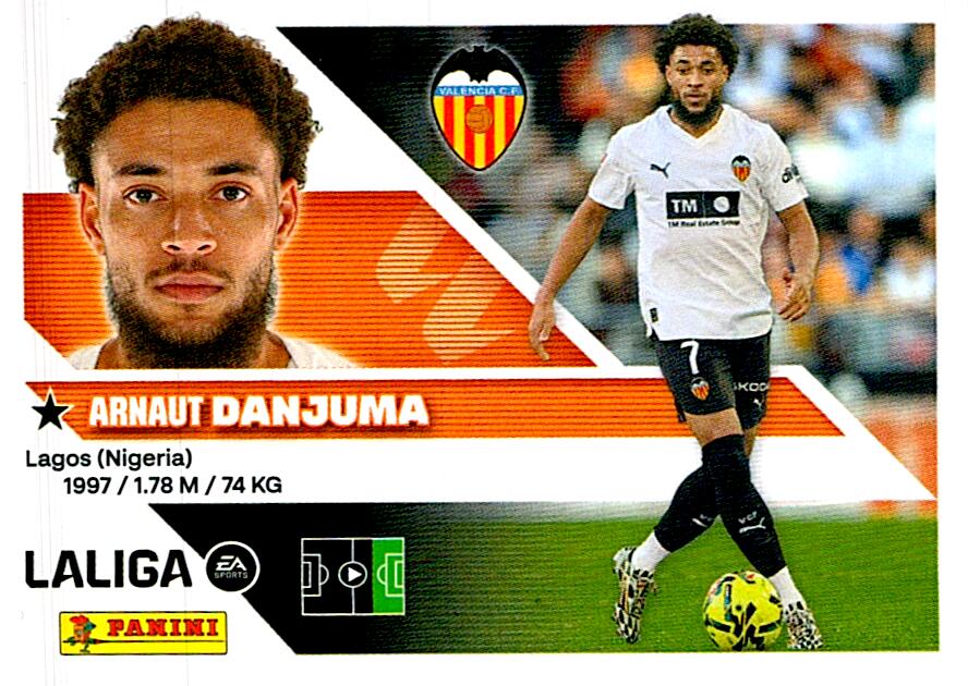 LIGA ESTE 2026/2027 DANJUMA VALENCIA CF COLOCA Nº19 BIS SEGUNDA EDICION