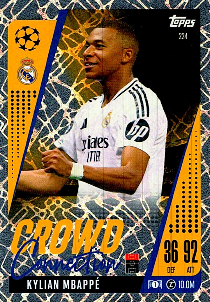Match Attax Extra 2025 Kylian Mbappé Crowd Connection nº224