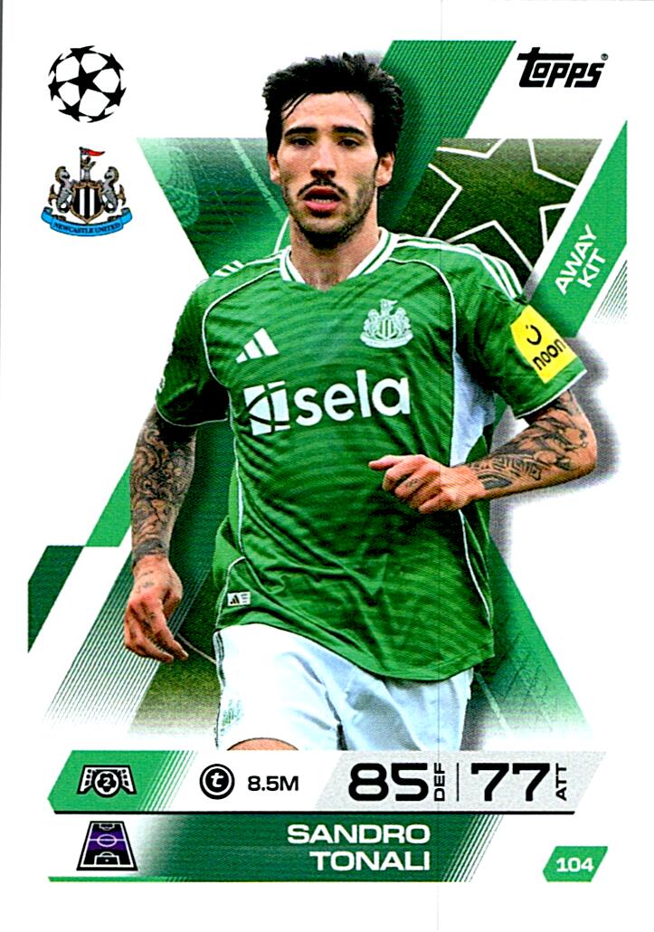 TOPPS MATCH ATTAX EXTRA 2025/26 SANDRO TONALI Nº104