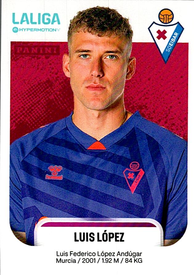 LALIGA HYPERMOTION 2025-26 LUIS LOPEZ EIBAR Nº195