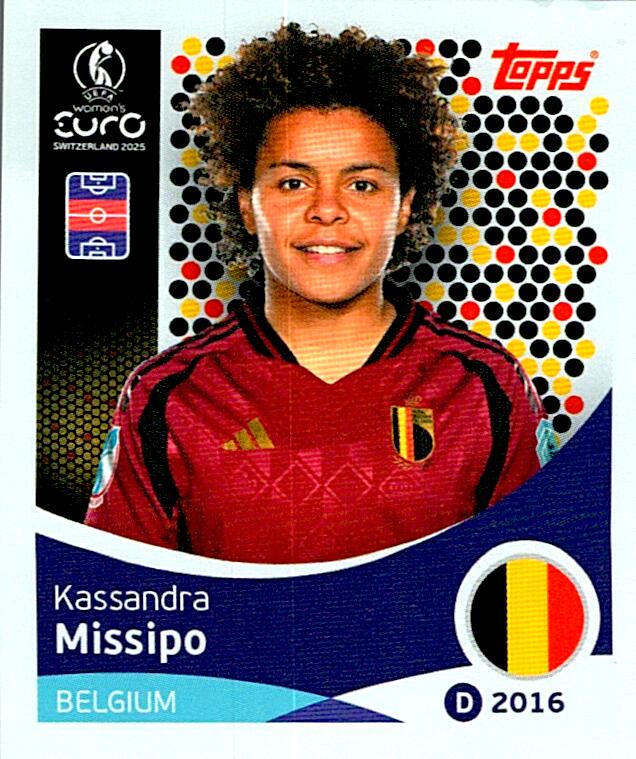 TOPPS WOMEN´S EURO SWITZERLAND 2025 KASSANDRA MISSIPO Nº136