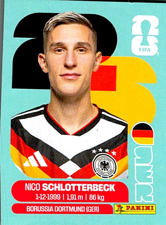STICKERS FIFA WORLD CUP 2026 NICO SCHLOTTERBECK NºGER 5