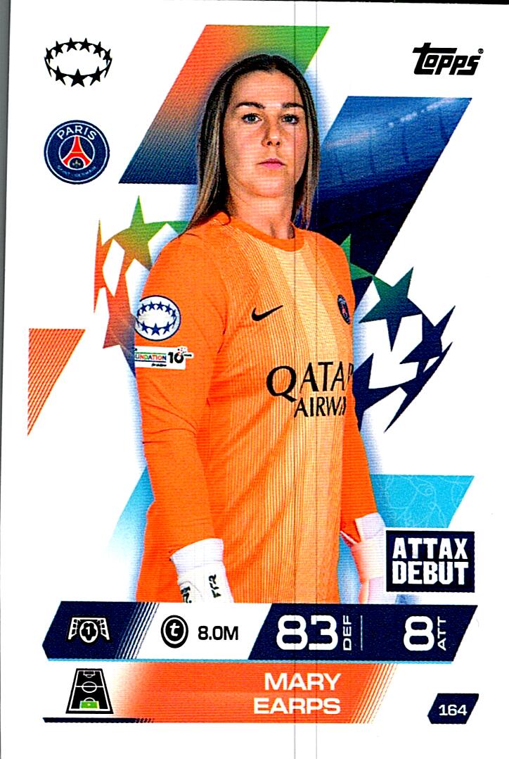 TOPPS MATCH ATTAX EXTRA 2025/26 MARY EARPS Nº164