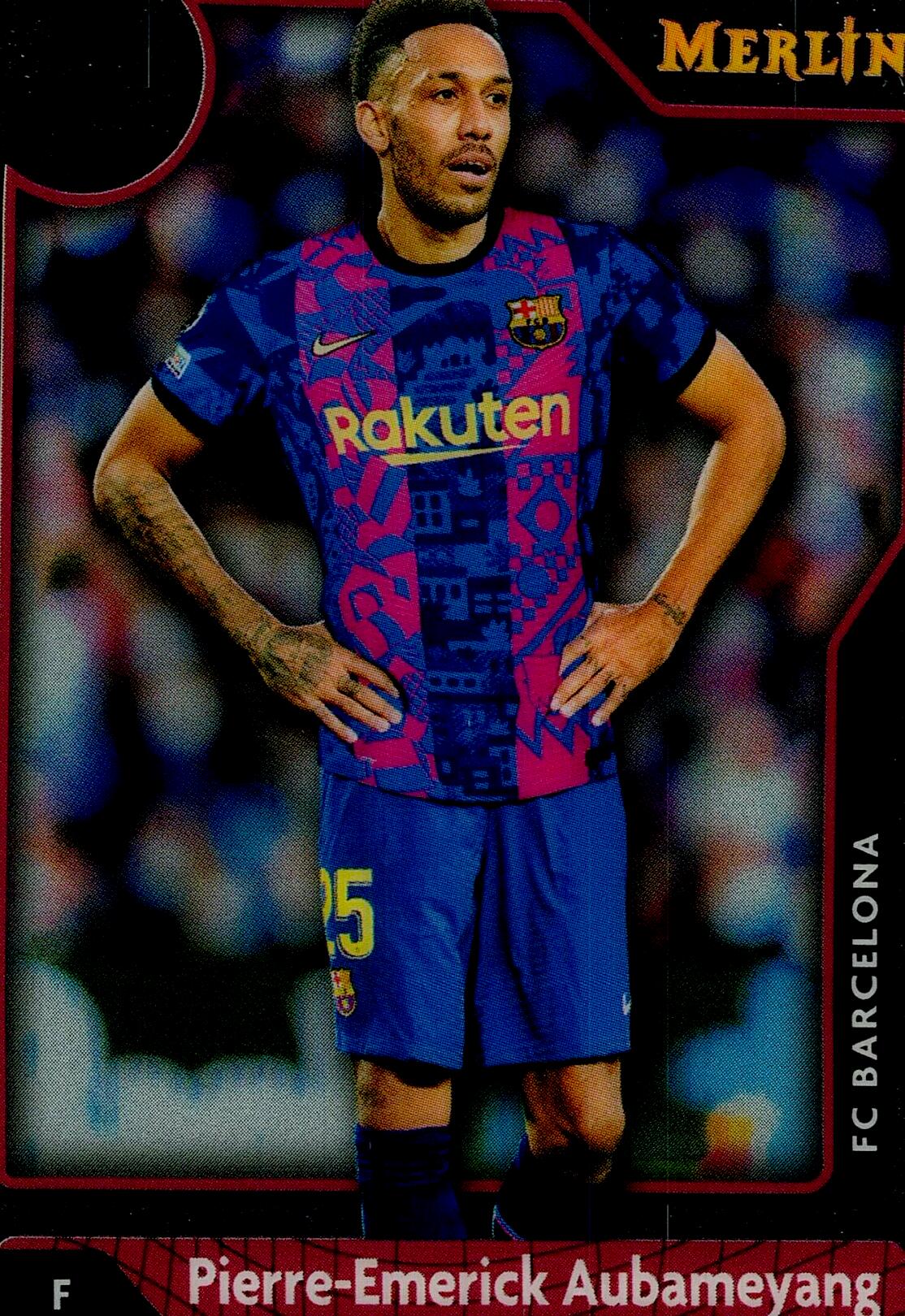 TOPPS MERLIN UCL 2021/2022 AUBAMEYANG Nº141