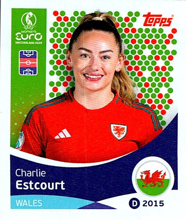 TOPPS WOMEN´S EURO SWITZERLAND 2025 CHARLIE ESTCOURT Nº280