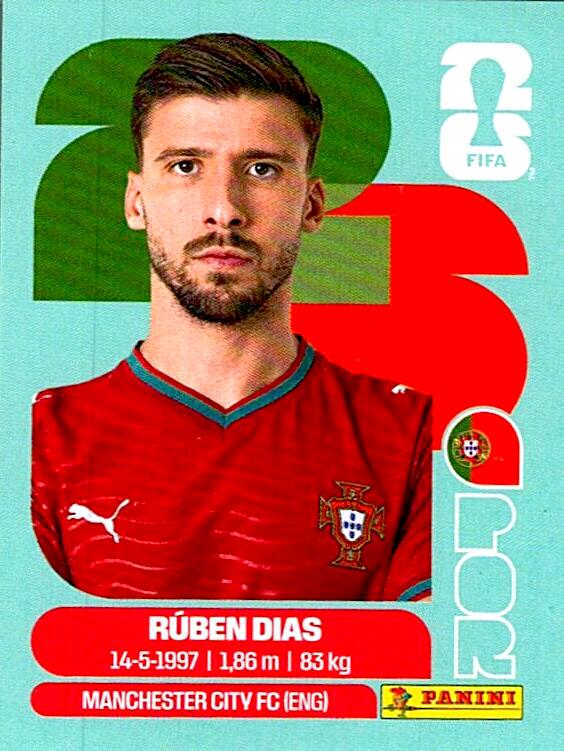 STICKERS FIFA WORLD CUP 2026 RUBEN DIAS NºPOR 4