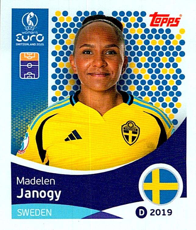 TOPPS WOMEN´S EURO SWITZERLAND 2025 MADELEN JANOGY Nº233