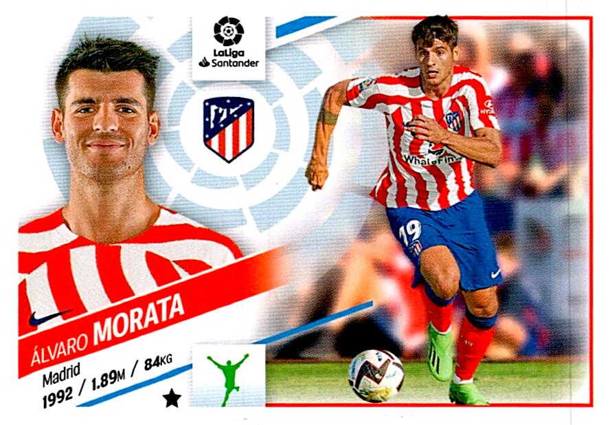Cromo Liga Este 2022/2023 MORATA ULTIMO FICHAJE Nº47 CUARTA EDICION