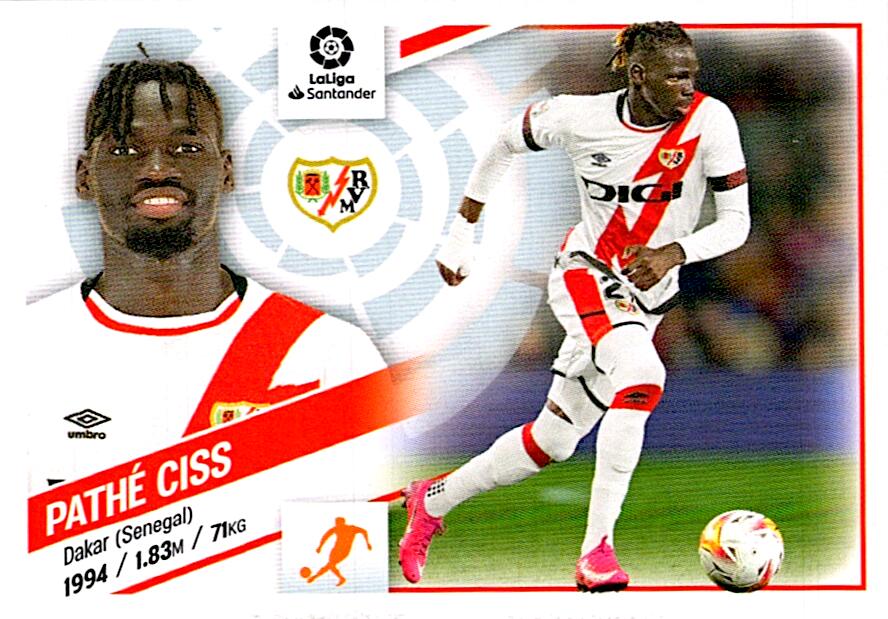 Cromo Liga Este 2022/2023 PATHE CISS RAYO VALLECANO Nº13