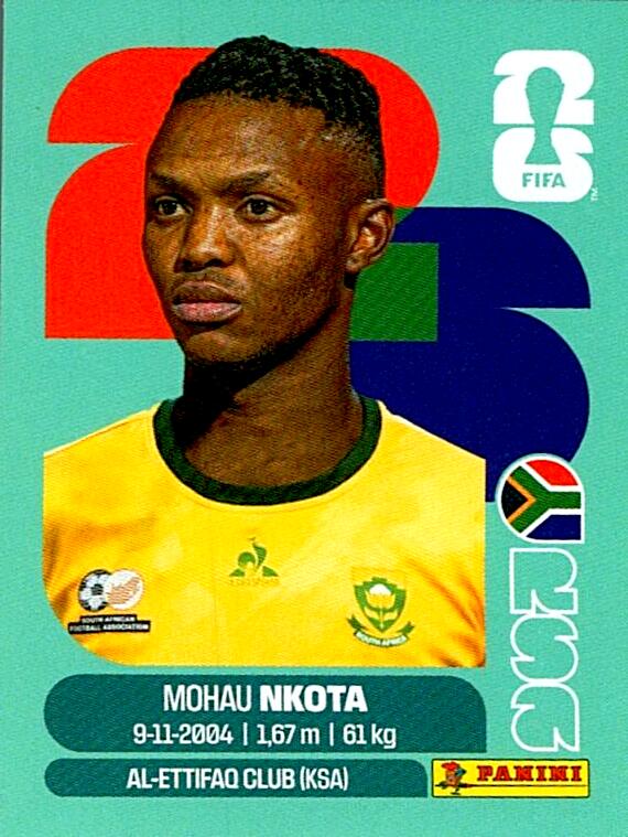 STICKERS FIFA WORLD CUP 2026 MOHAU NKOTA NºRSA 19